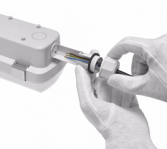 Lampa hermetyczna 50W LENA TYTAN BASIC 2 LED mufa kablowa