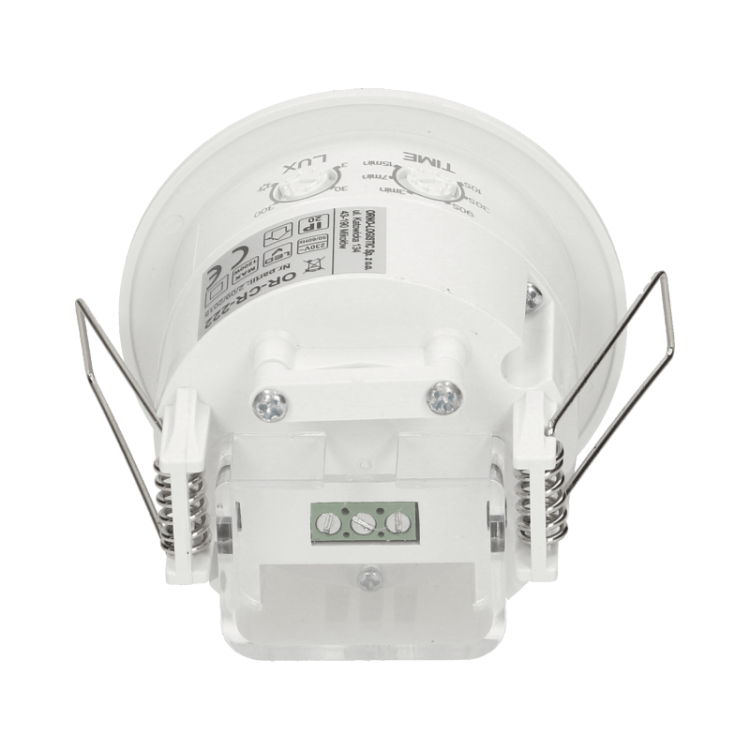 Czujnik ruchu i obecności 360° ORNO OR-CR-222 widok na pokretla