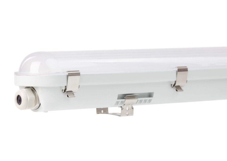 Lampa liniowa hermetyczna LED 80W 6400K PULSARI HERME PLUS widok na dławik