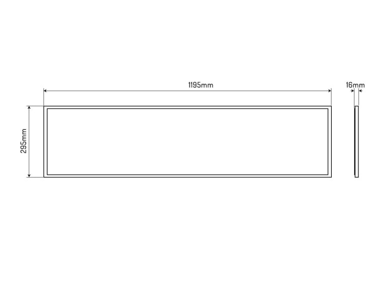 Panel 30W 4000K 3600lm 120 x 30 2in1 LED line PRIME wymiary