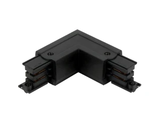 Łącznik L do szynoprzewodu prawy czarny z zasilaniem LUMICANTO LED LINE SKU  210714