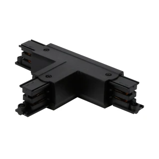 Łącznik T do szynoprzewodu lewy czarny z zasilaniem LUMICANTO LED LINE SKU 210660