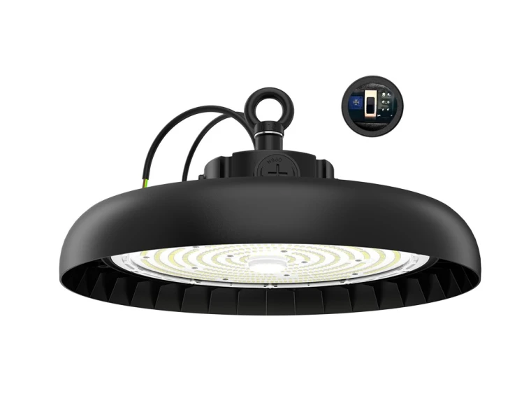 Lampa high bay LED 70-100W 4000K PULSARI NEXA 1-10V widok na przełącznik mocy