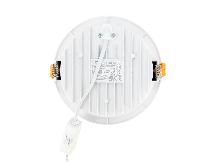 Lampa downlight 18W 3CCT DALI LED line PRIME CALMOS Ø145mm IP54 widok na tył
