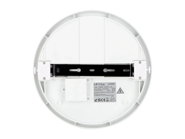 Plafon 16W 4000K LED Line LUNAR IP65 okrągły widok na tył