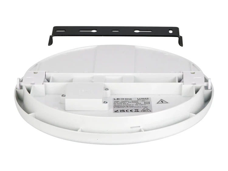 Plafon 16W 4000K z czujnikiem LED Line LUNAR IP65 okrągły widok na uchwyt montażowy