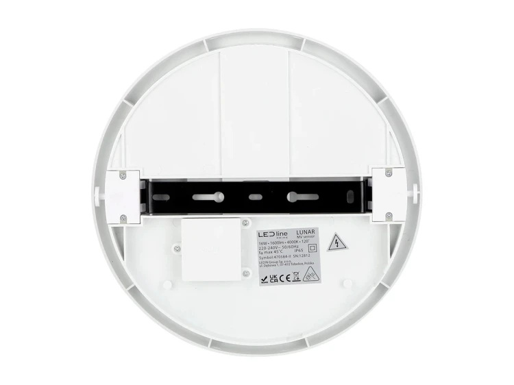 Plafon 16W 4000K z czujnikiem LED Line LUNAR IP65 okrągły widok na tył