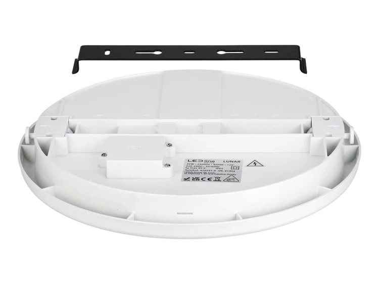 Plafon 22W 4000K LED Line LUNAR IP65 okrągły widok na uchwyt