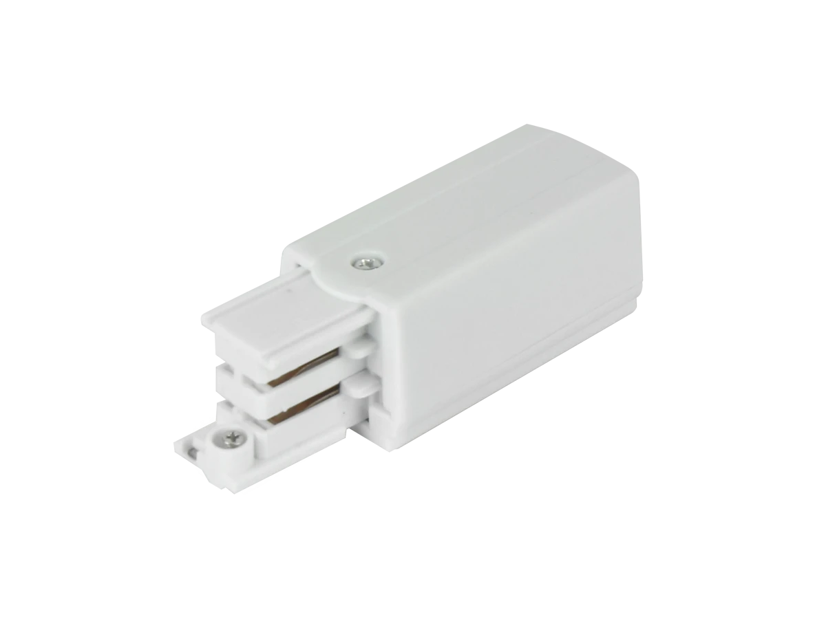 Przyłącze prądowe lewe białe do szynoprzewodu LUMICANTO LED LINE